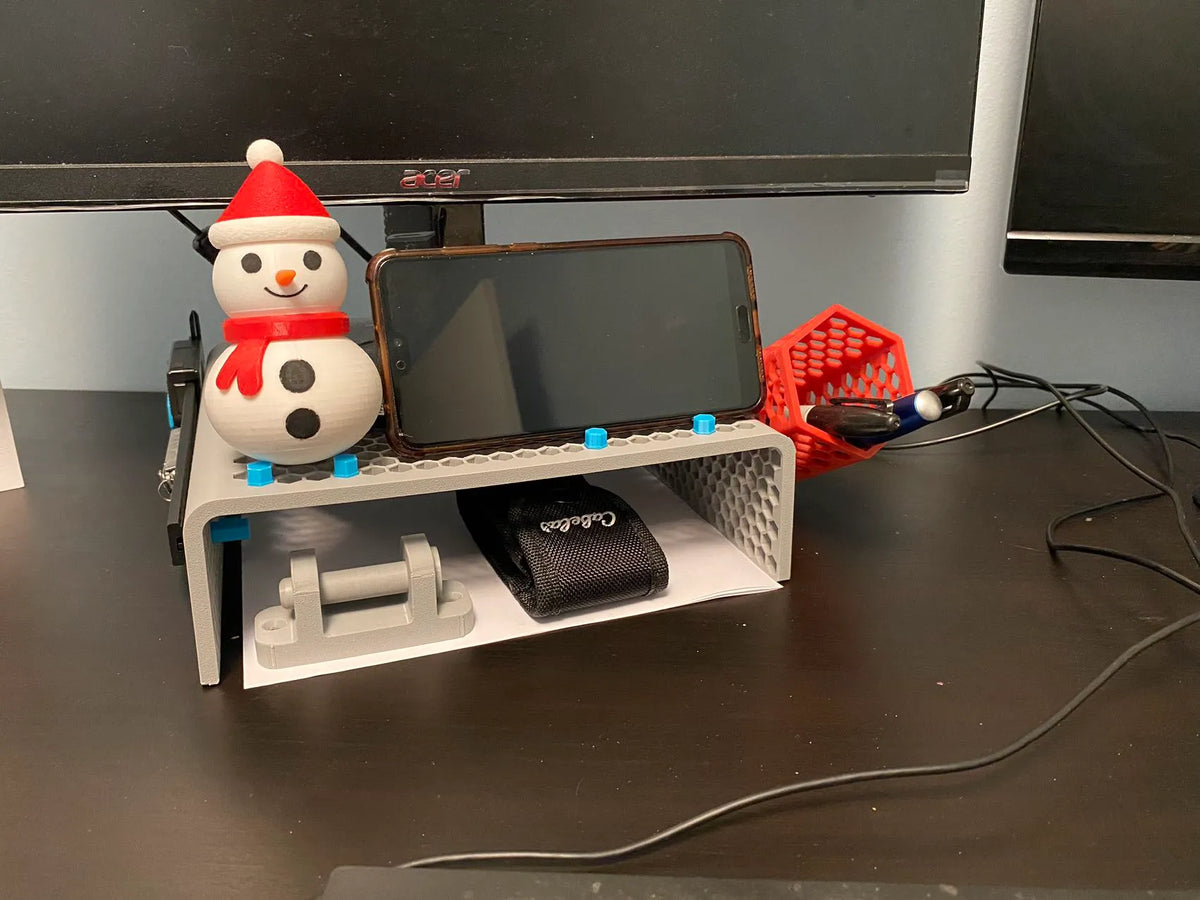 Support d'écran PC/élévateur avec porte-stylo - Bureau Print