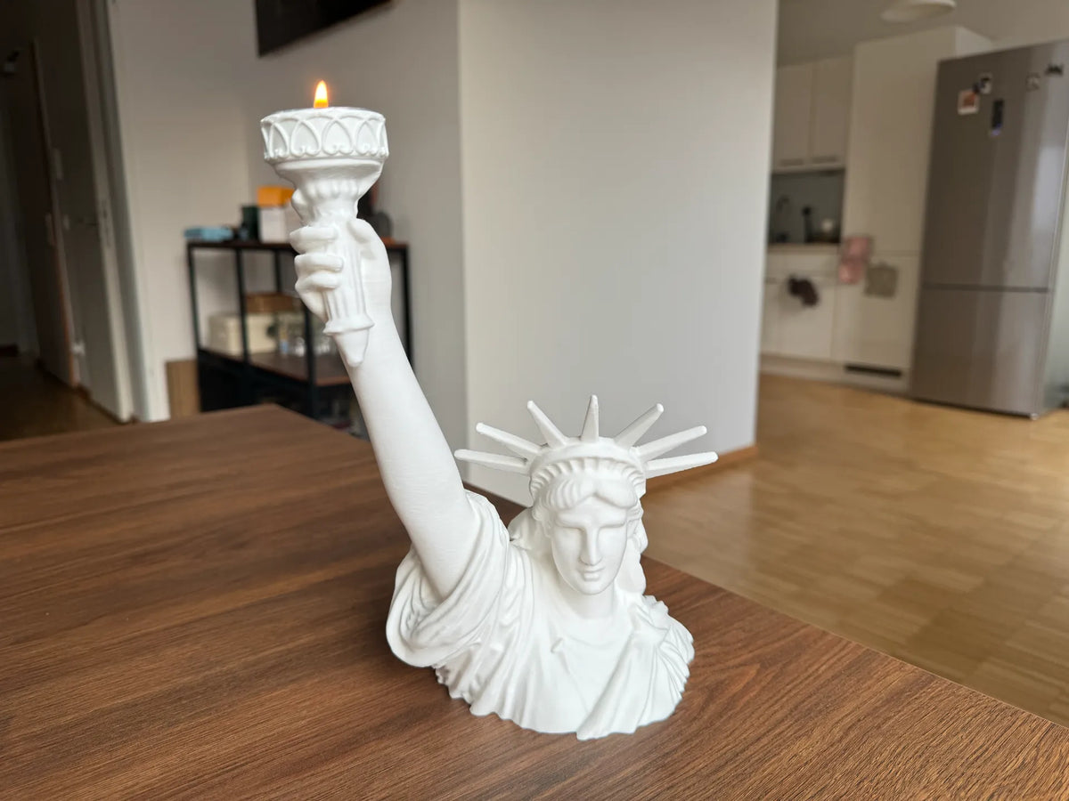 Support pour bougie chauffe-plat de la Statue de la Liberté - Voyage Print