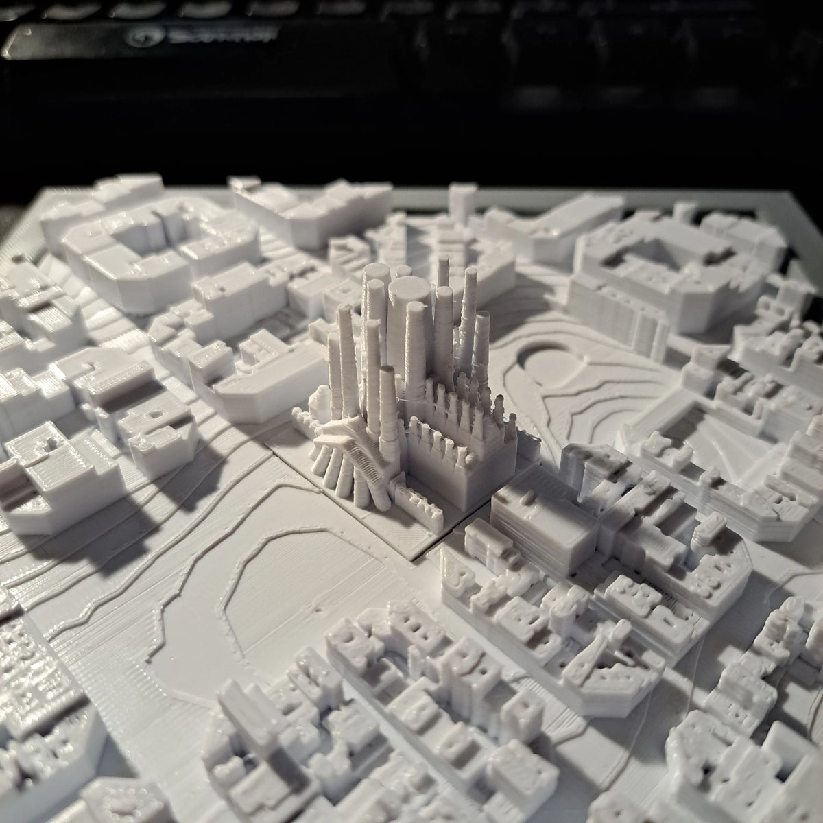Barcelone - Ville, Sagrada Familia, À l'Échelle 1/4000 - Voyage Print