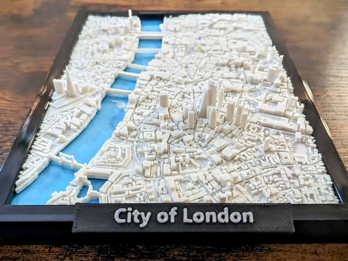 Maquette 3D de la ville de Londres - Art Print