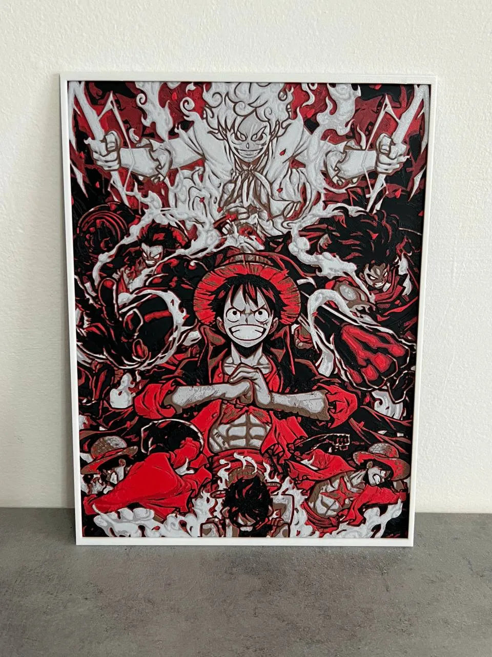 L'évolution de Luffy hue forge One Piece - Geek Print