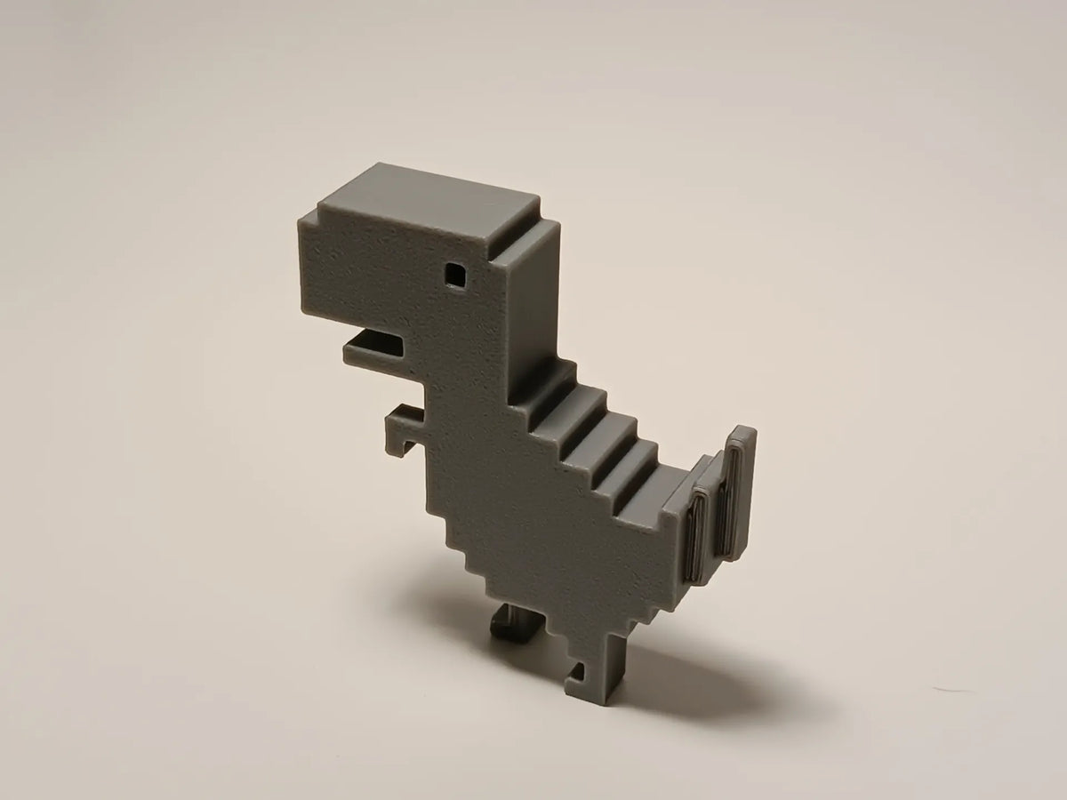 Dinosaure T-Rex Google en 3D - Maquette Print