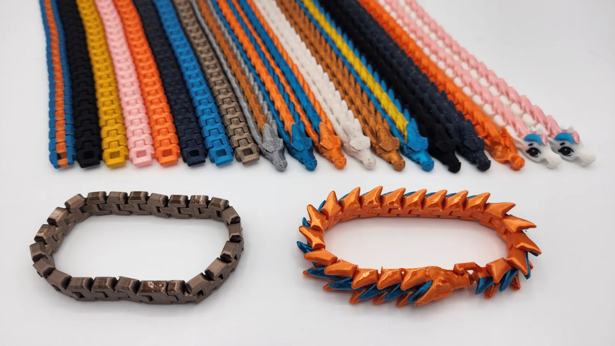 Bracelets en Soie Flexibles Basiques - Bijoux Print
