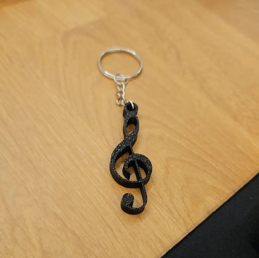 Porte-clés en forme de clé de violon - Music Print