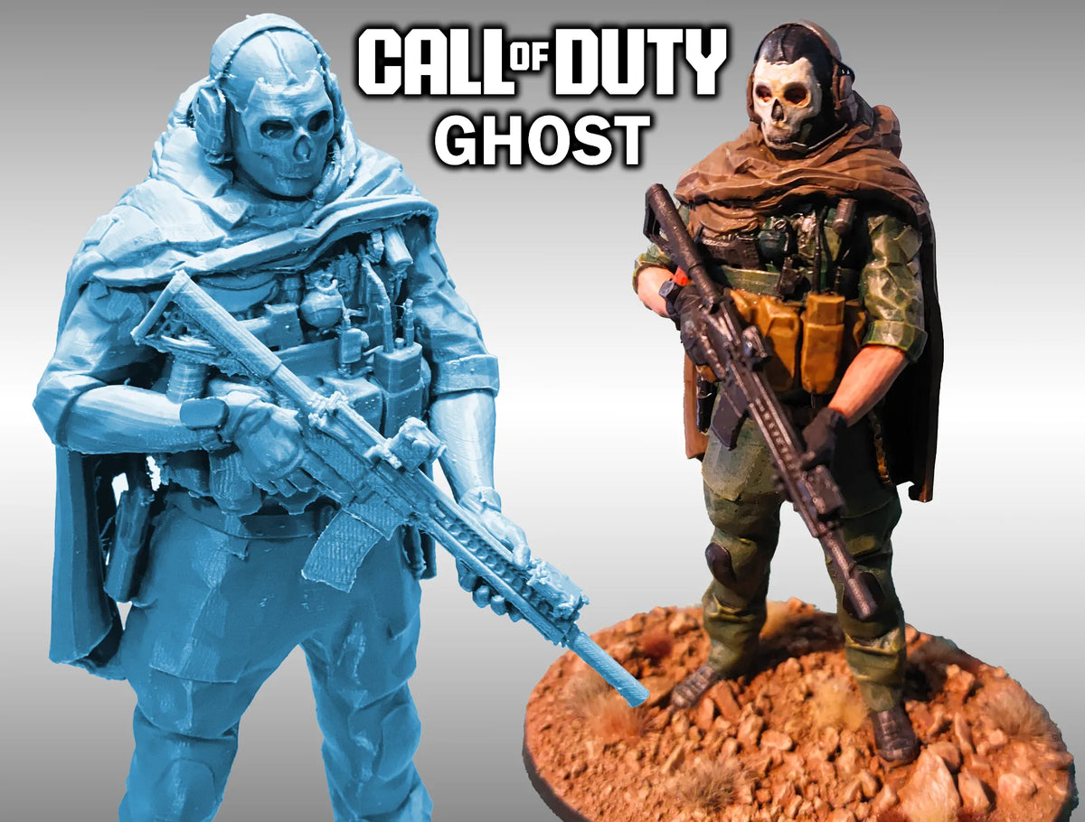 Fantôme de Call of Duty Modern Warfare/Warzone figurine/statue (1/10) - Figurine Print