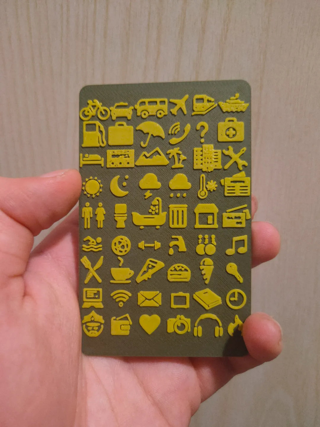 Cartes de voyage avec icônes (survie) - Voyage Print