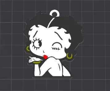 Charme de porte-clés / collier Betty Boop adorable - Figurine Print