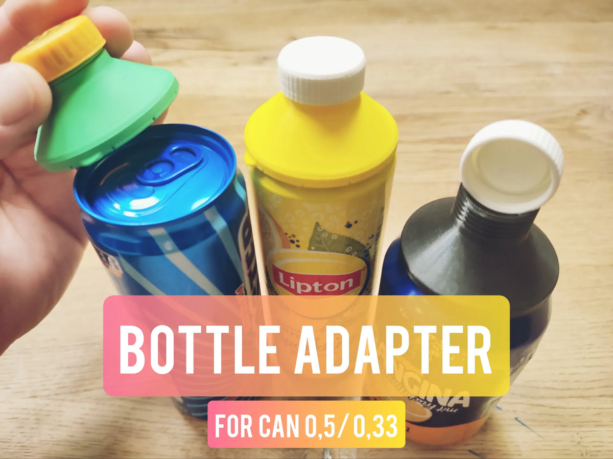 Adaptateur de Bouteille pour Canette 0,33l / 0,5l - Vélo Print