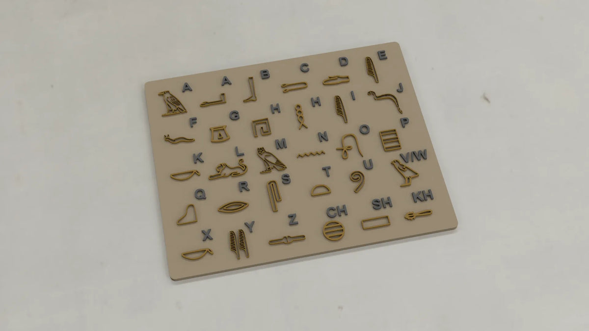 Alphabet hiéroglyphique égyptien - Maquette Print