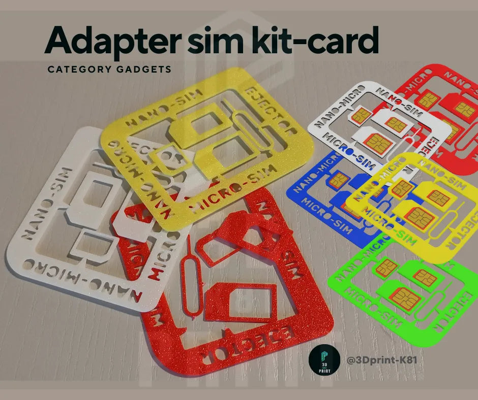 Kit adaptateur de carte SIM - Voyage Print
