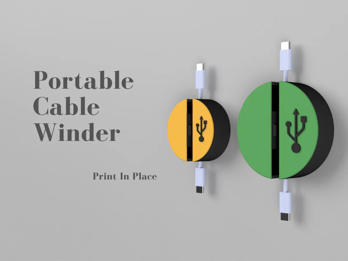 Enrouleur de câble portable - impression en place - Tech Print