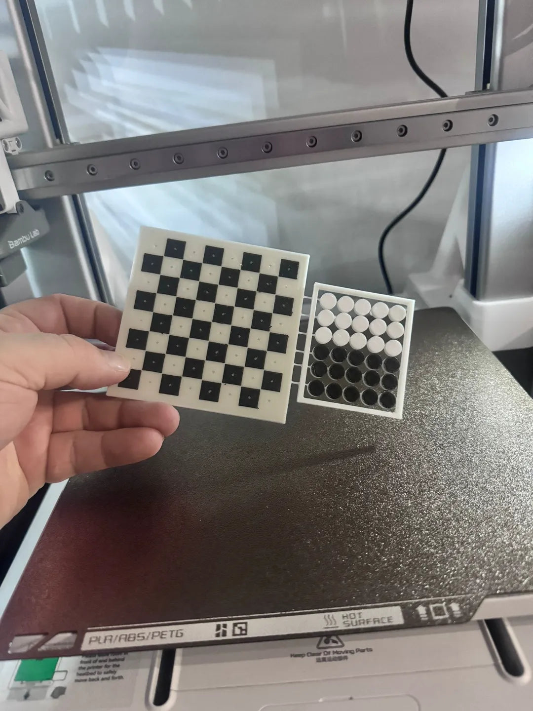 Jeu de dames et pièces d'échecs - Jeux Print