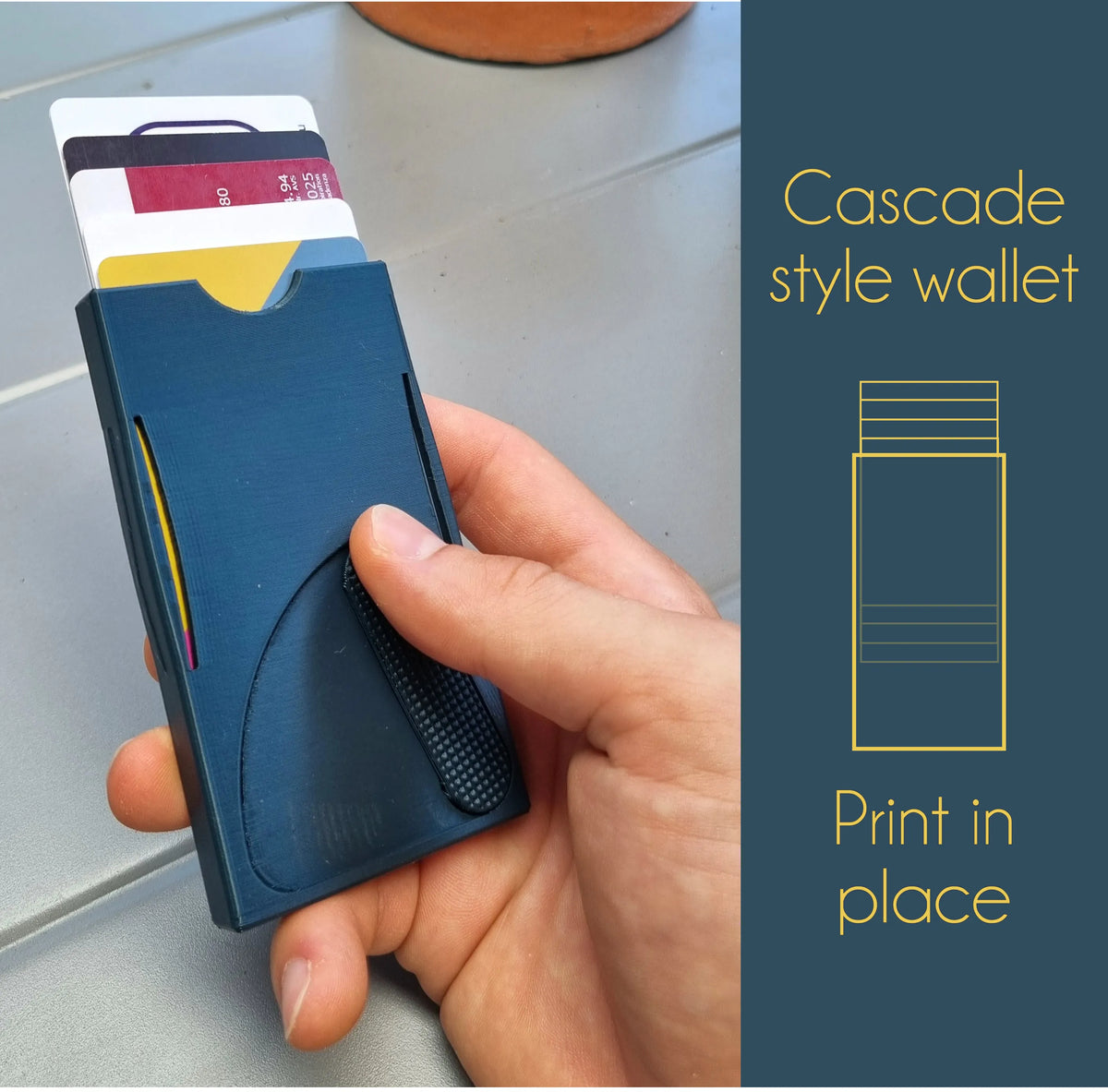 Porte-cartes en cascade (Impression en place) - Voyage Print
