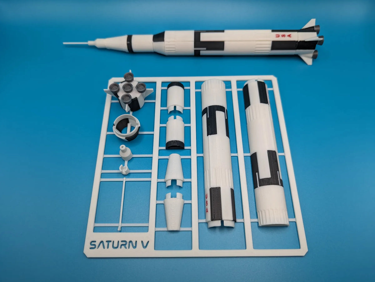 Ensemble de cartes de la fusée Saturne V de la NASA - Maquette Print