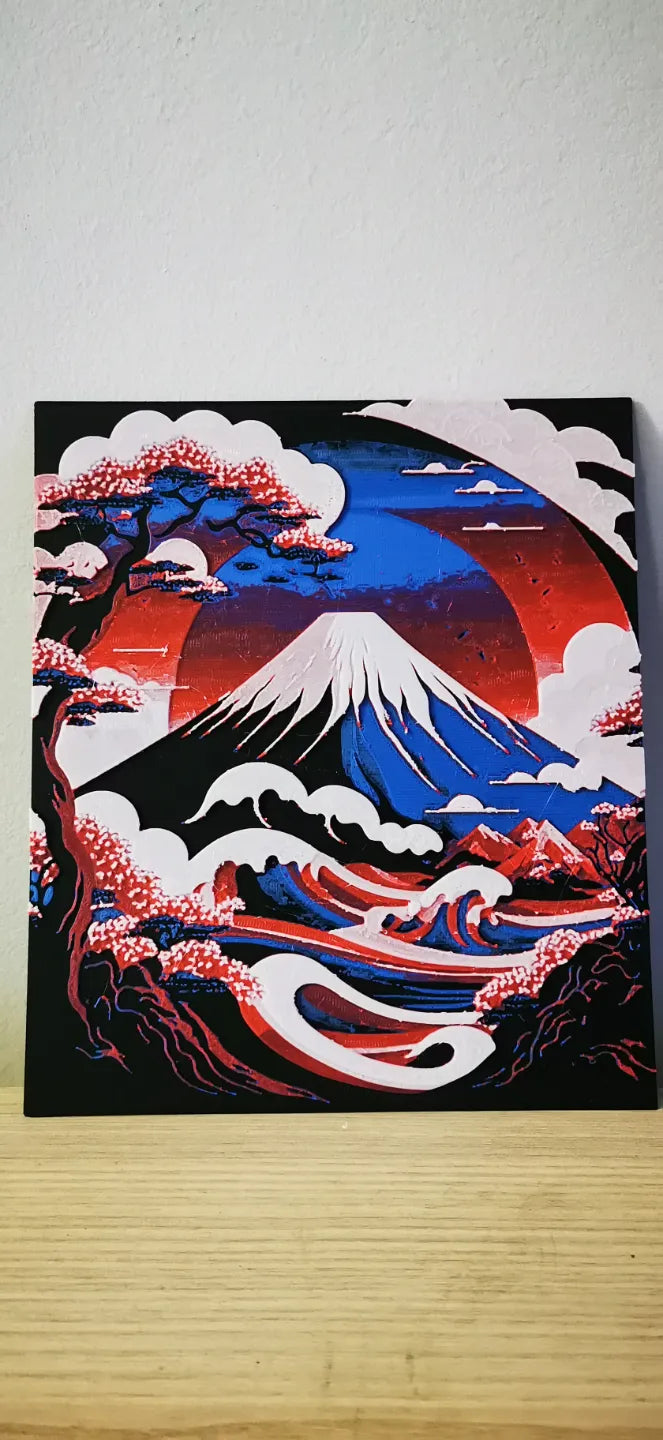 Mont Fuji - Hueforge - Art Print