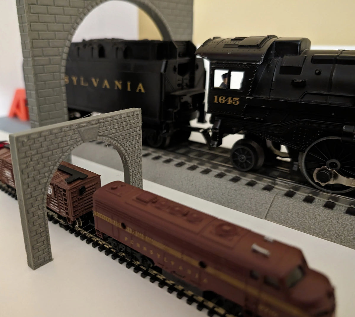 Portail de tunnel de train miniature - N, HO, et O - Maquette Print