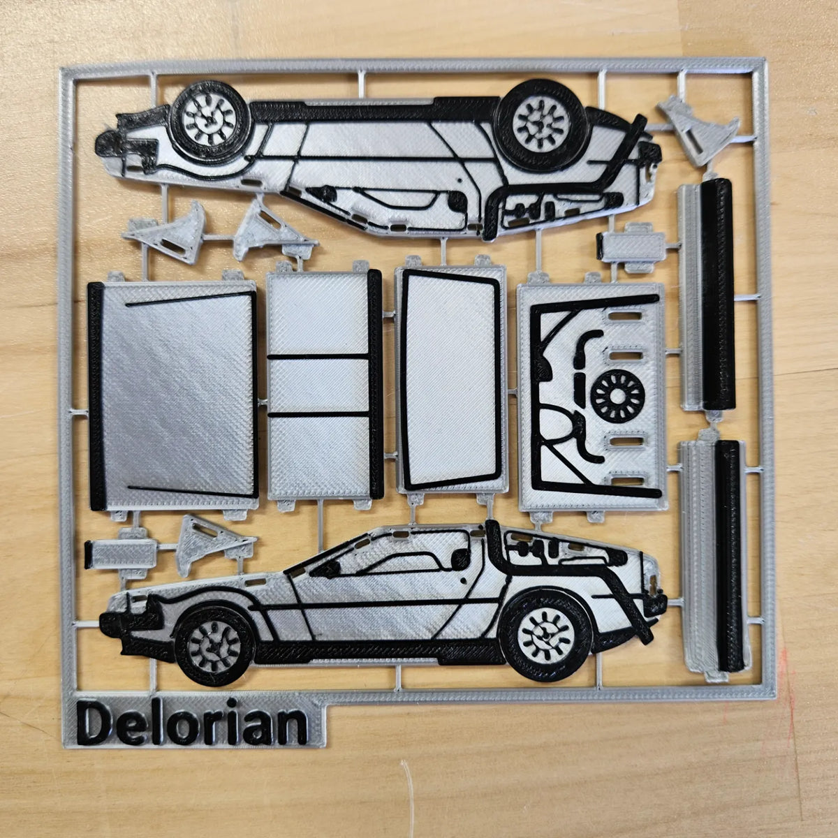Kit carte DeLorean Retour vers le futur - Geek Print