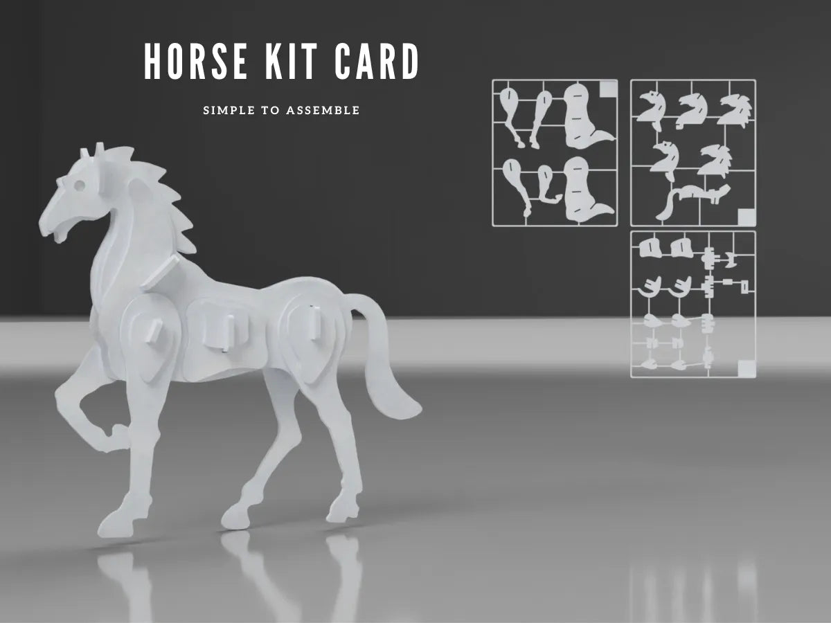 Kit cheval en carton - Maquette Print