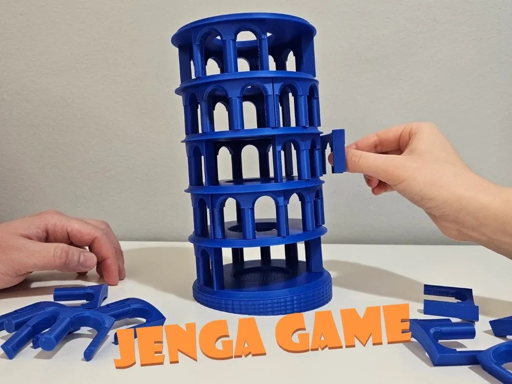 Jeu de Jenga de la tour penchée de Pise - Voyage Print