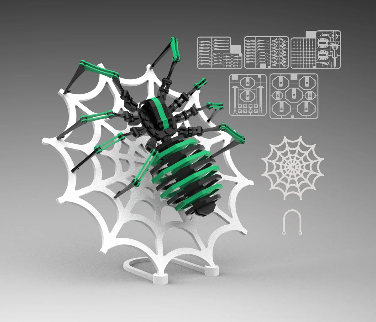 Kit de Cartes Explorateur Naturel Arachna la Robot Araignée - Maquette Print