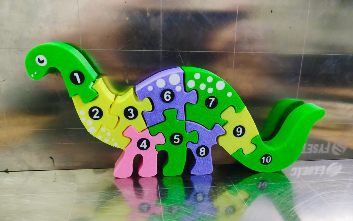 Montessori - Puzzle Brontosaure - Jeux Print