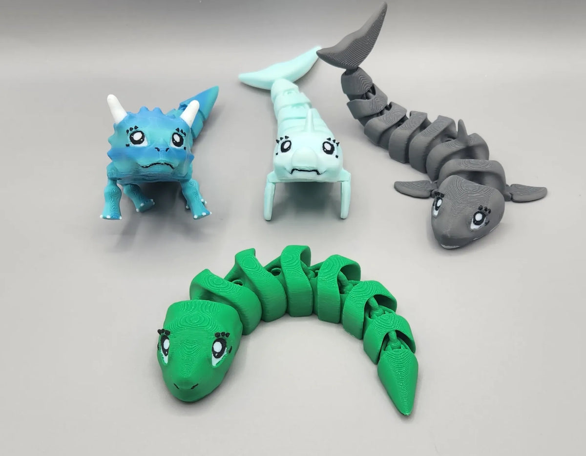 Flexi fidget desktop guardian - serpent mignon - Jeux Print