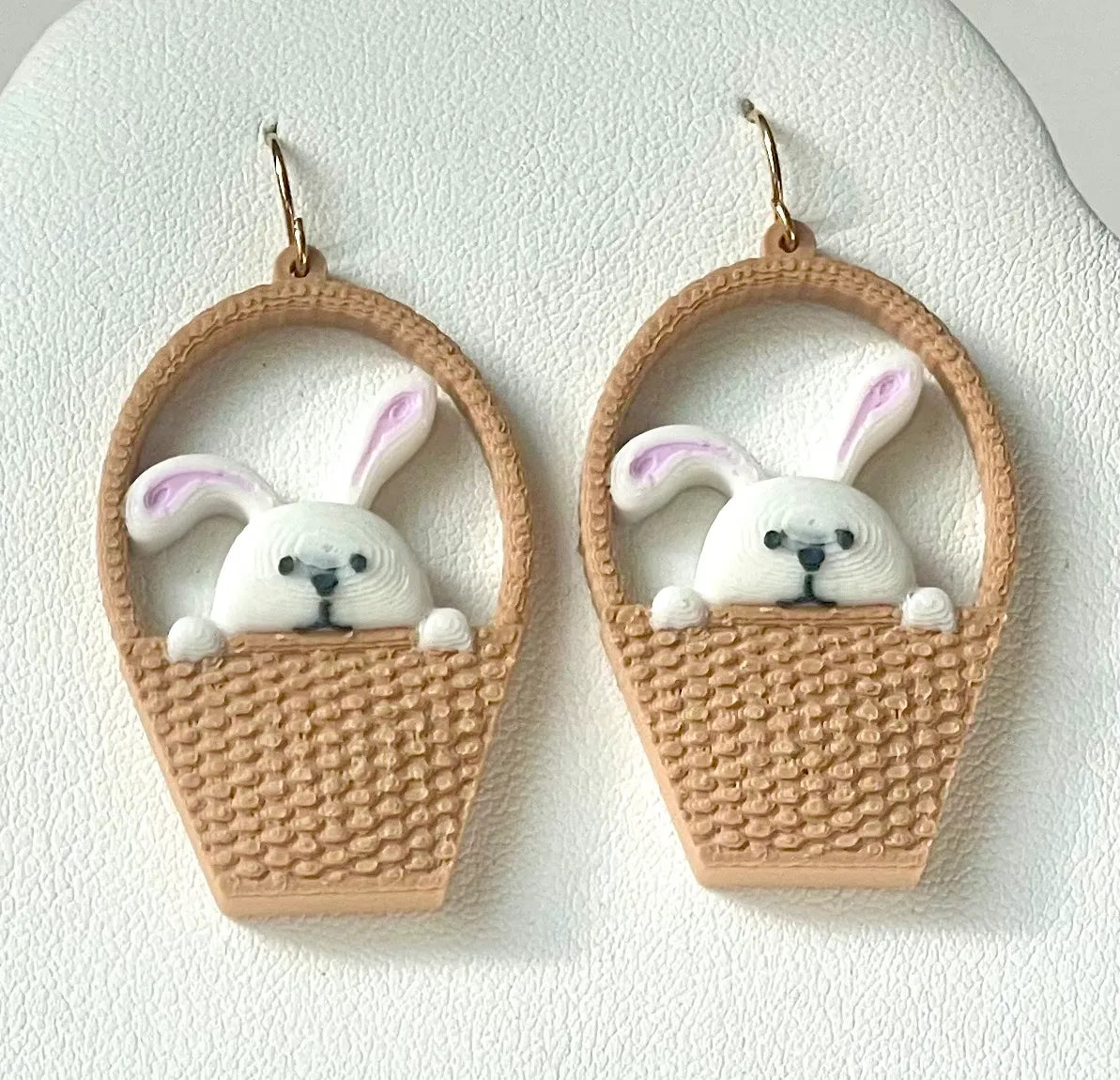 Boucles d'oreilles Panier de Pâques - Fêtes Print