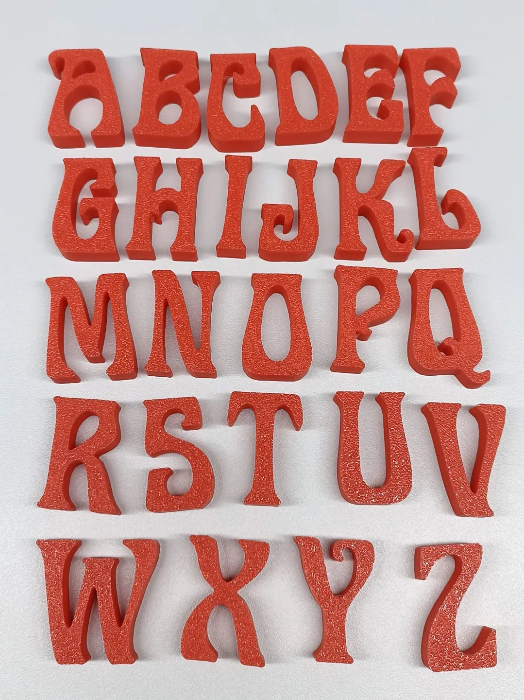 Lettres et chiffres en police Legrand - Art Print