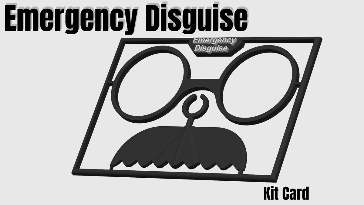 Kit de Déguisement d'Urgence - Carte - Outdoor Print