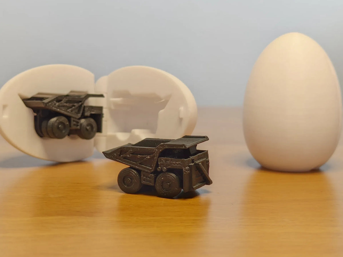 Œuf surprise : petit camion à benne minière - Cadeau Print