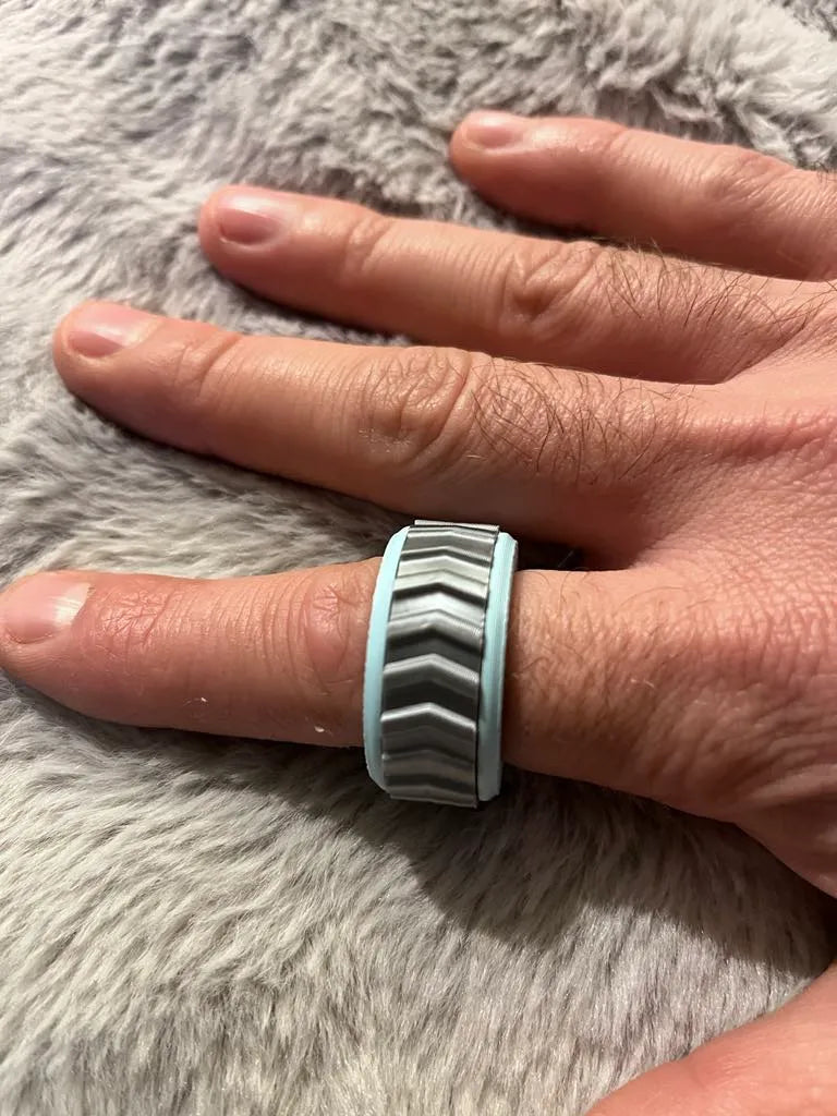 Anneau de fidget avec son de clic-clac moteur - Bijoux Print