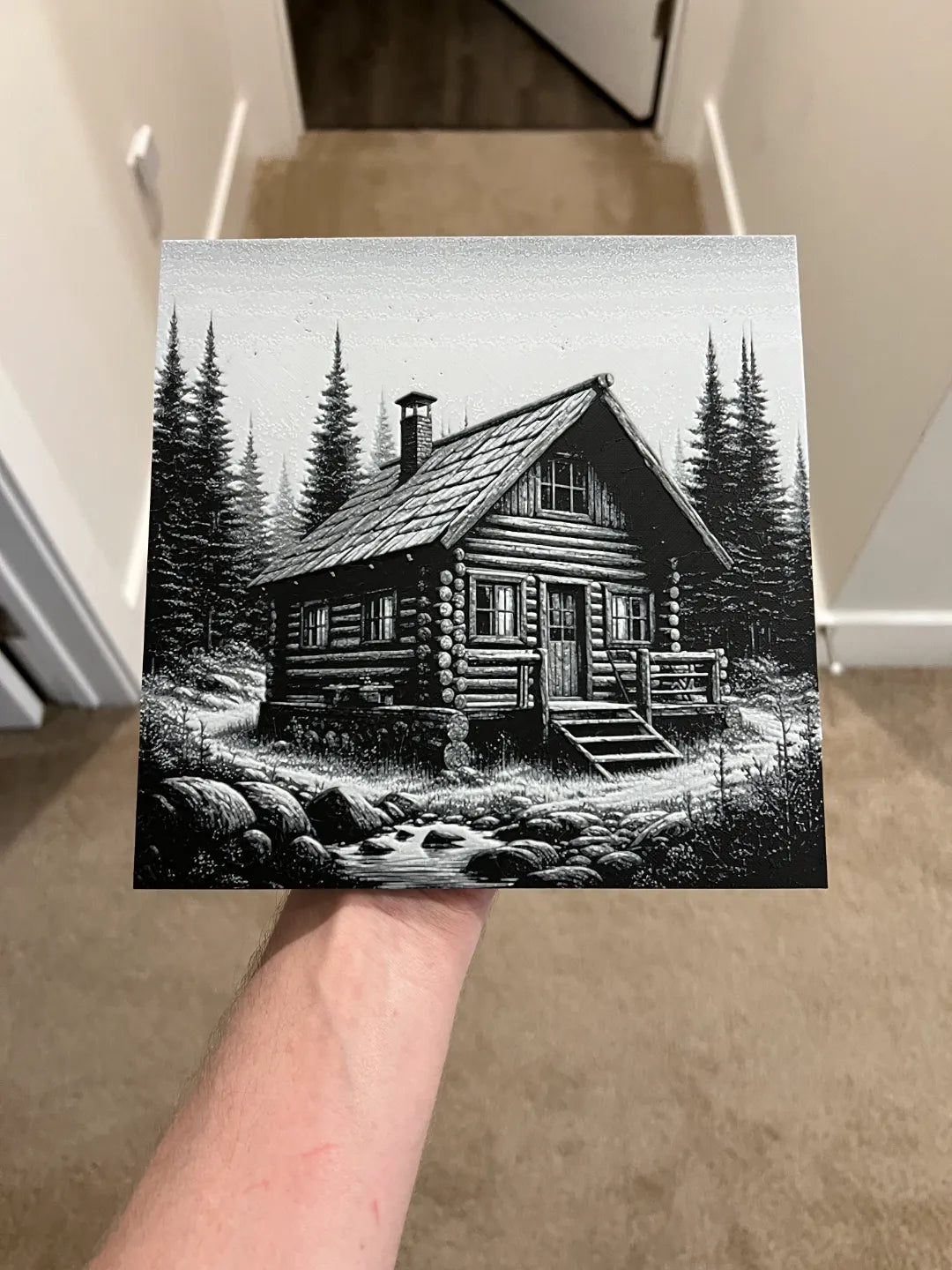 Art de la cabane Hueforge - Art Print
