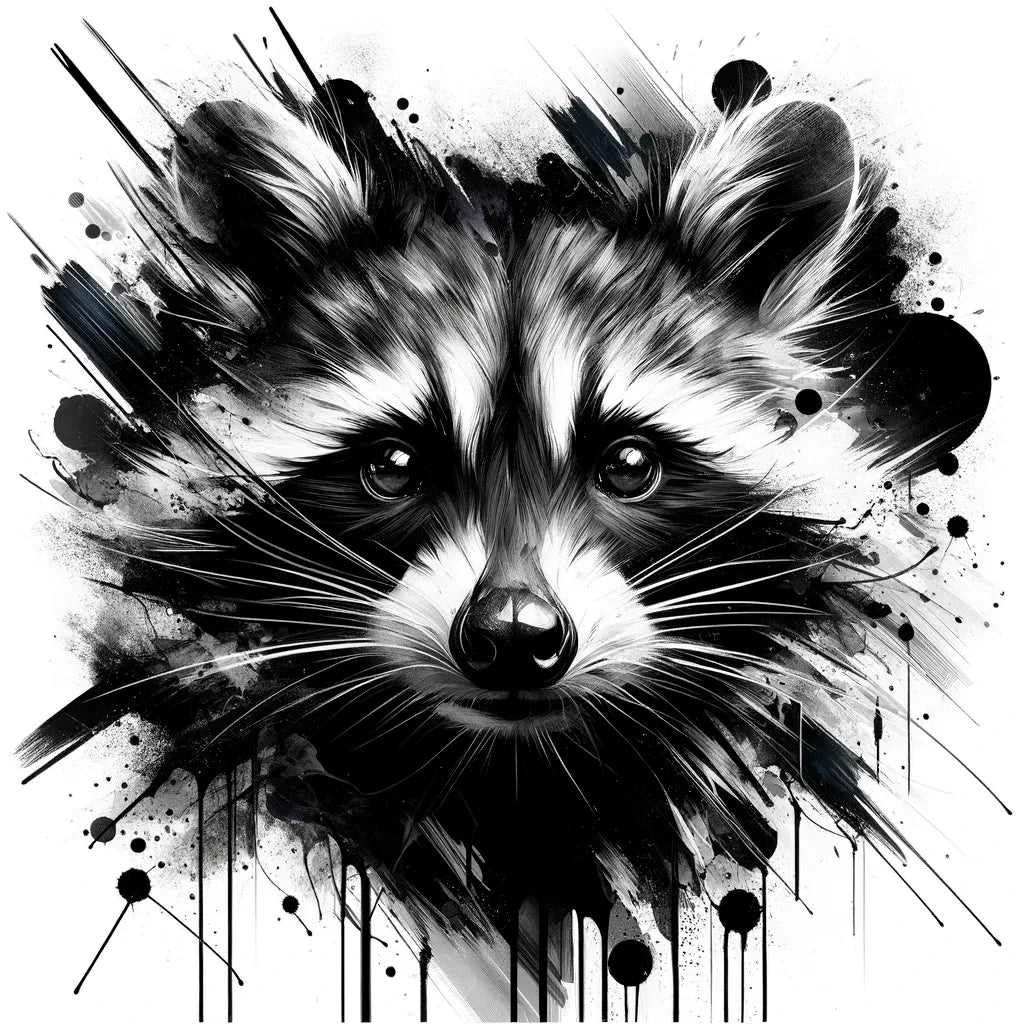 HueForge - Raton laveur - Art Print