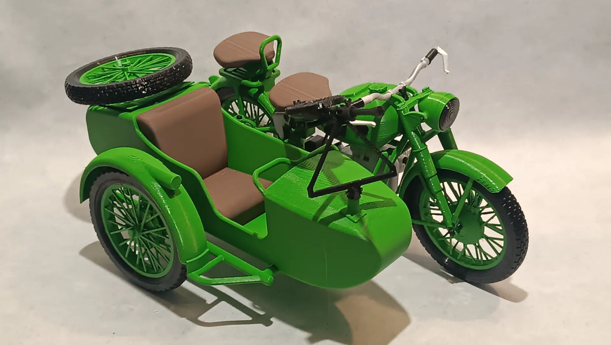 Motocyclette Dnepr M72 avec sidecar 1:8 - Auto Print