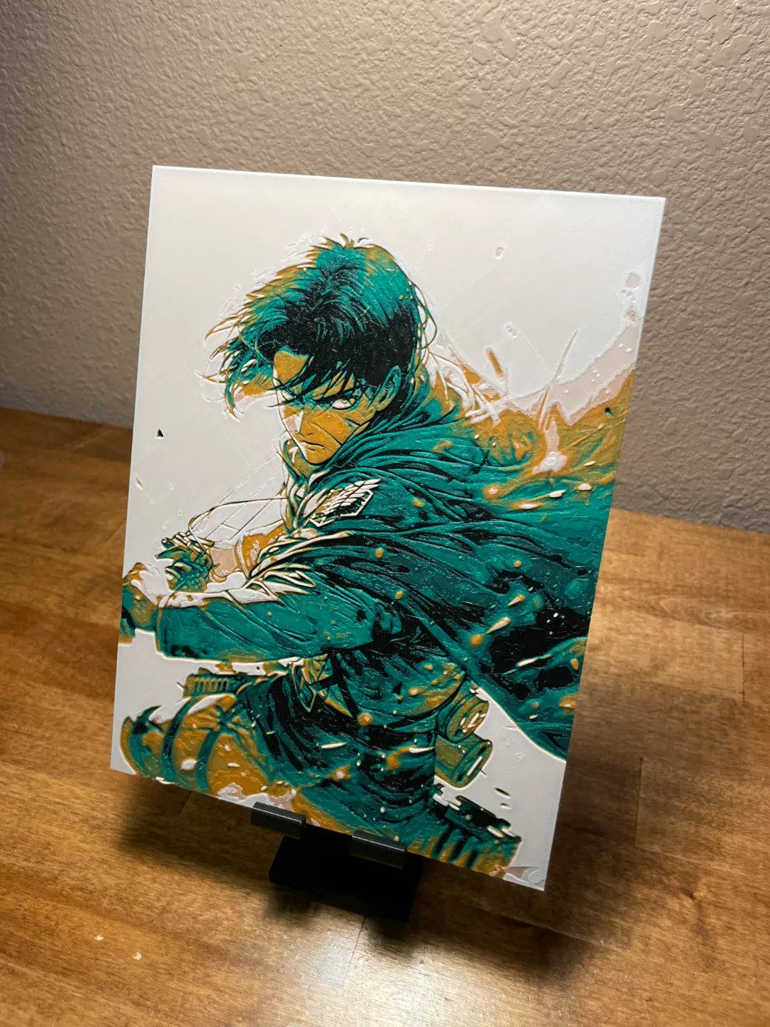 Hueforge - L'Attaque des Titans - Levi Vert - Geek Print