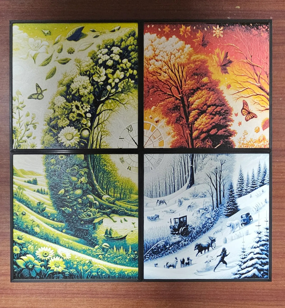 4 saisons _ HueForge - Art Print