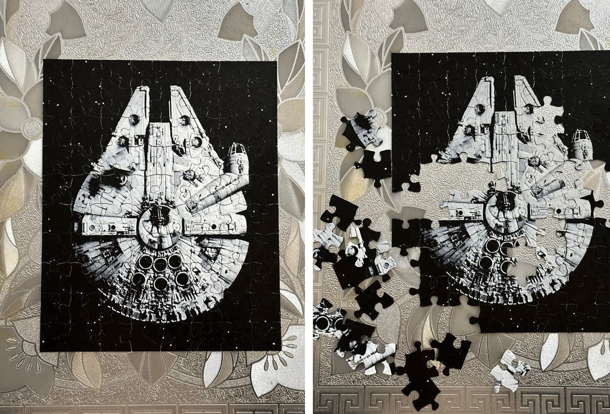Puzzle de Star Wars en noir et blanc - Bébé Print