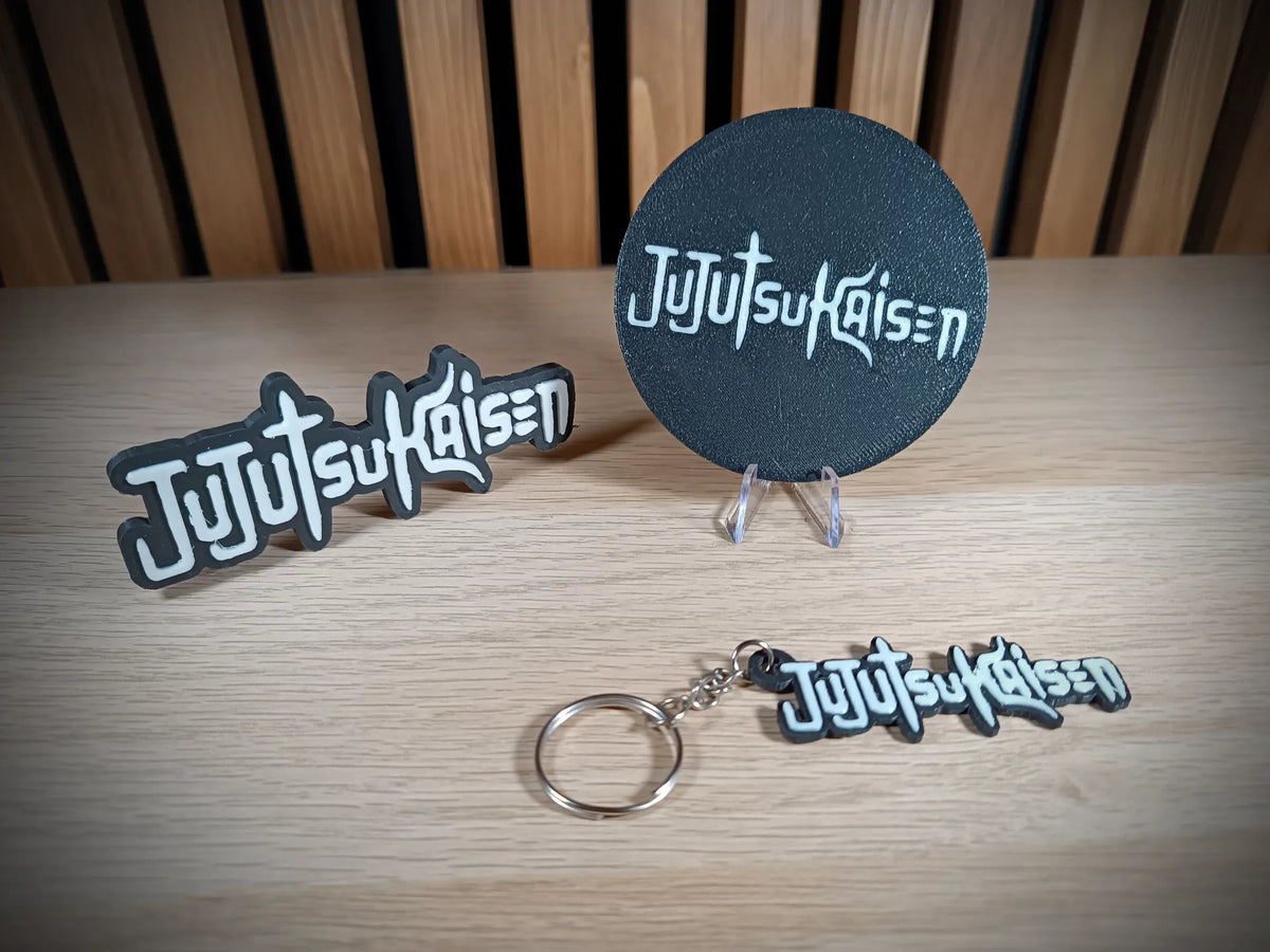 Logo de Jujutsu Kaisen (en) + Porte-clés + Sous-verre - Figurine Print