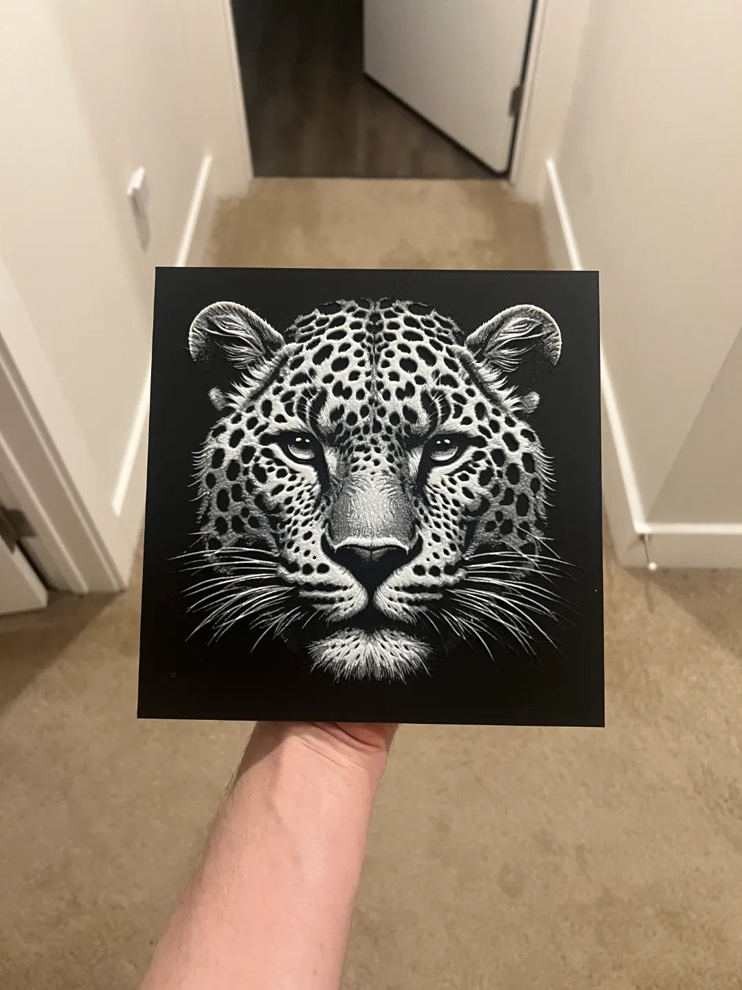 Tête de Léopard Art Hueforge - Art Print