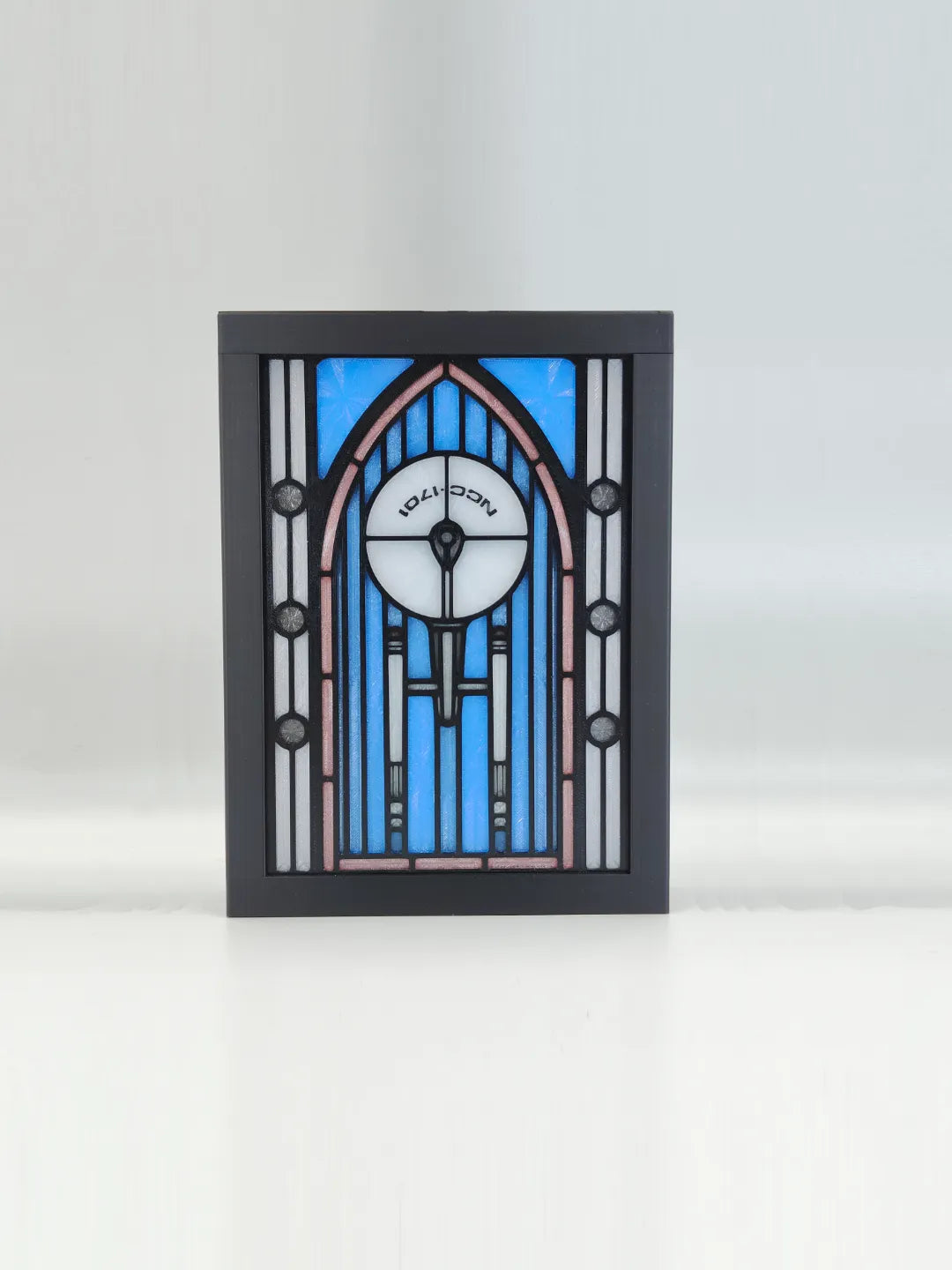 Boîte à lumière en vitrail Star Trek Enterprise - Geek Print