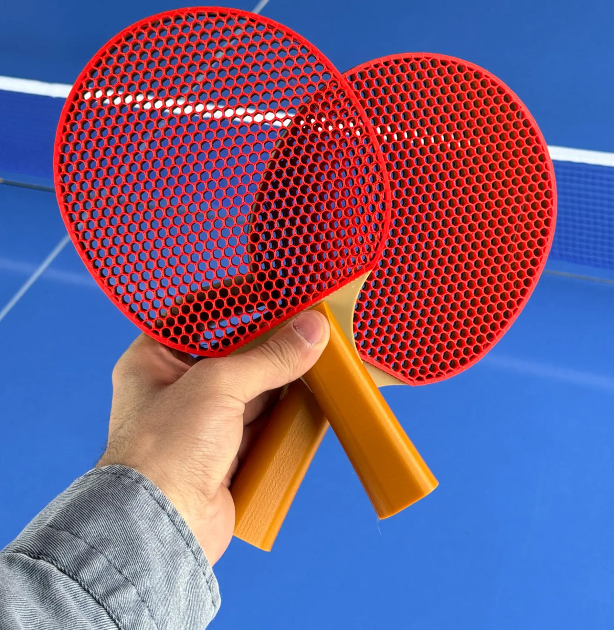 Raquette de ping-pong silencieuse - conception de remplissage sans air - Sport Print