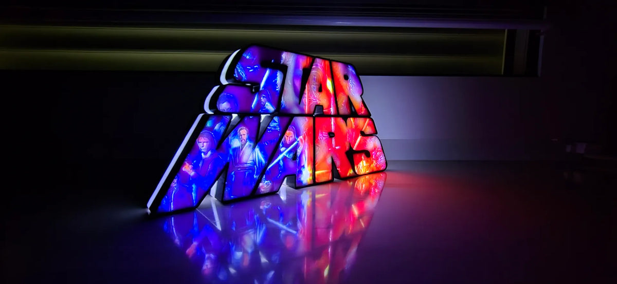 Lampe à lumière lithophane inspirée de Star Wars - Bébé Print