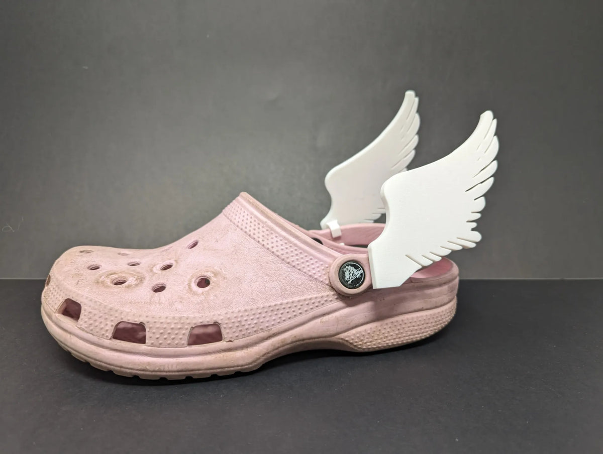 Ailes d'ange pour Crocs - Solide, pièce unique - Cosplay Print