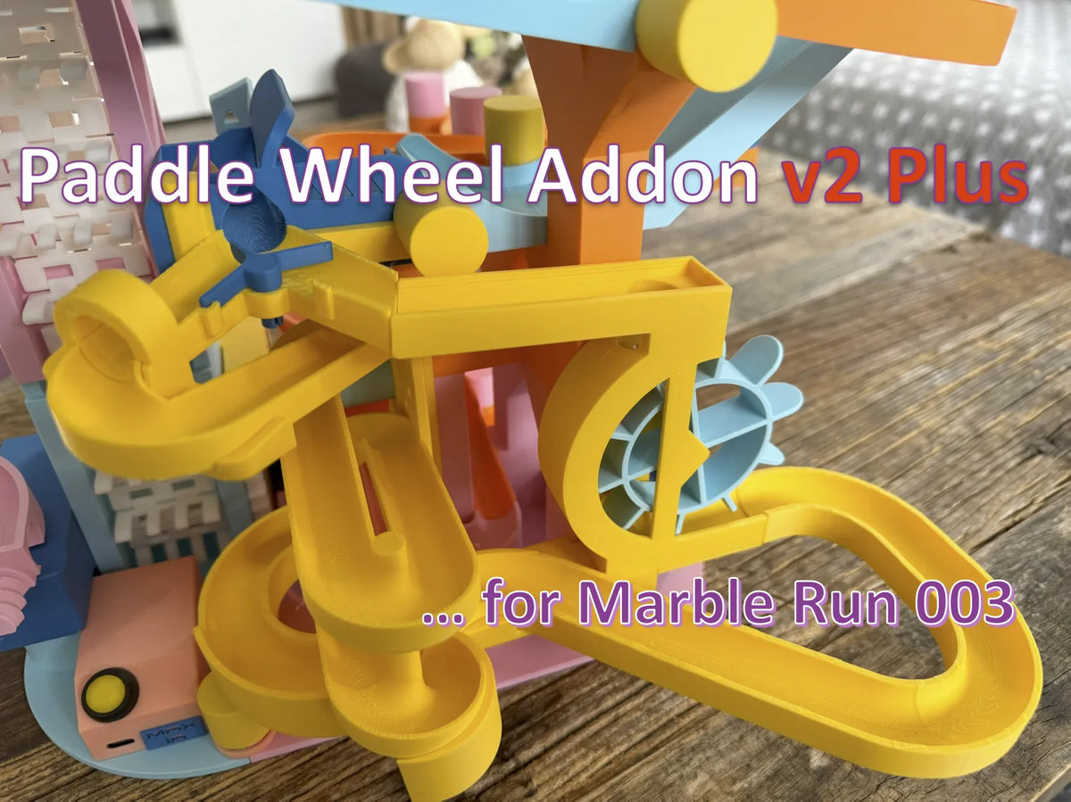 Circuit de billes 003 : Module Roue à Aubes Plus - Jeux Print