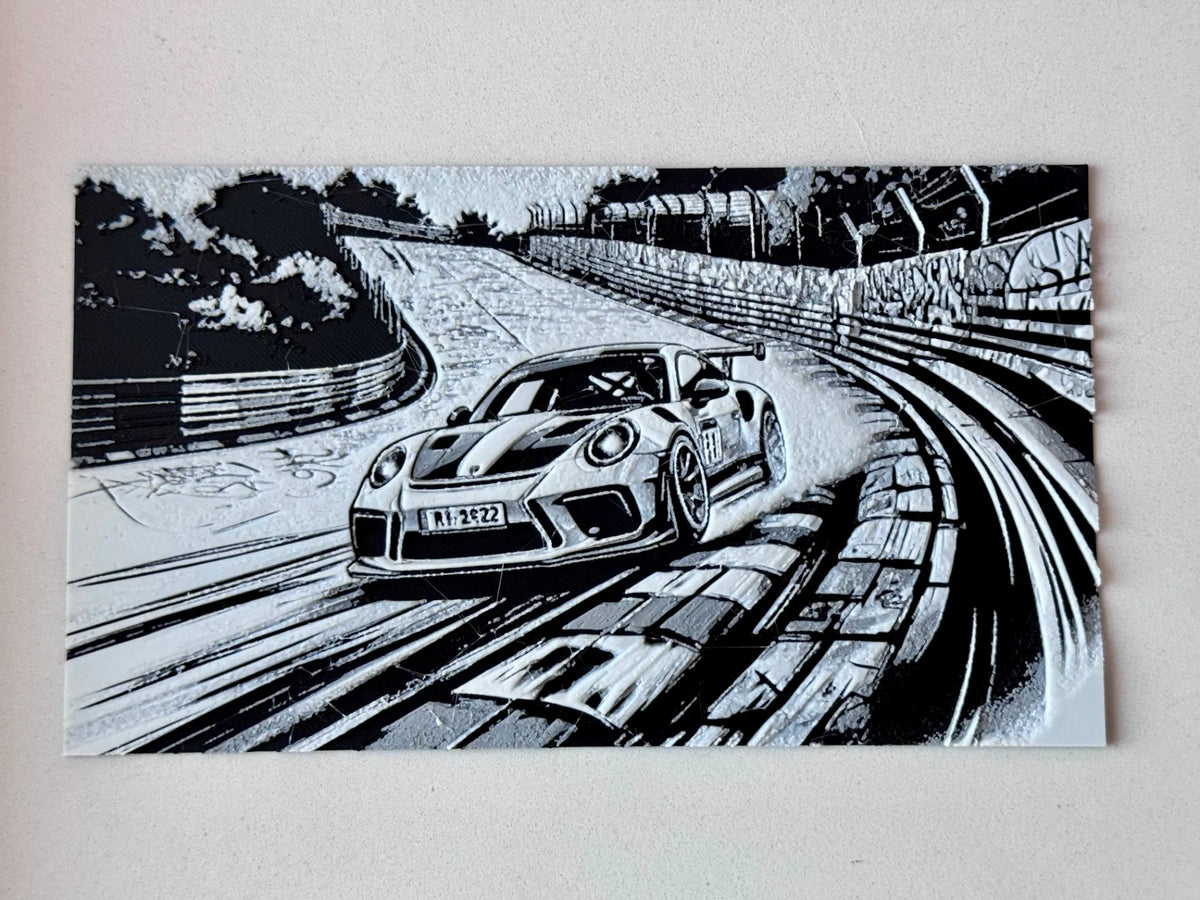Porsche 911 sur le Nürburgring - Auto Print
