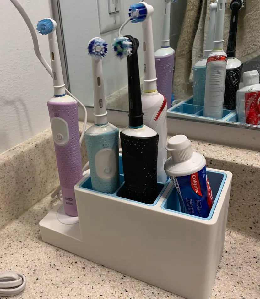 Support de brosse à dents Oral-B avec socle de recharge - Tech Print