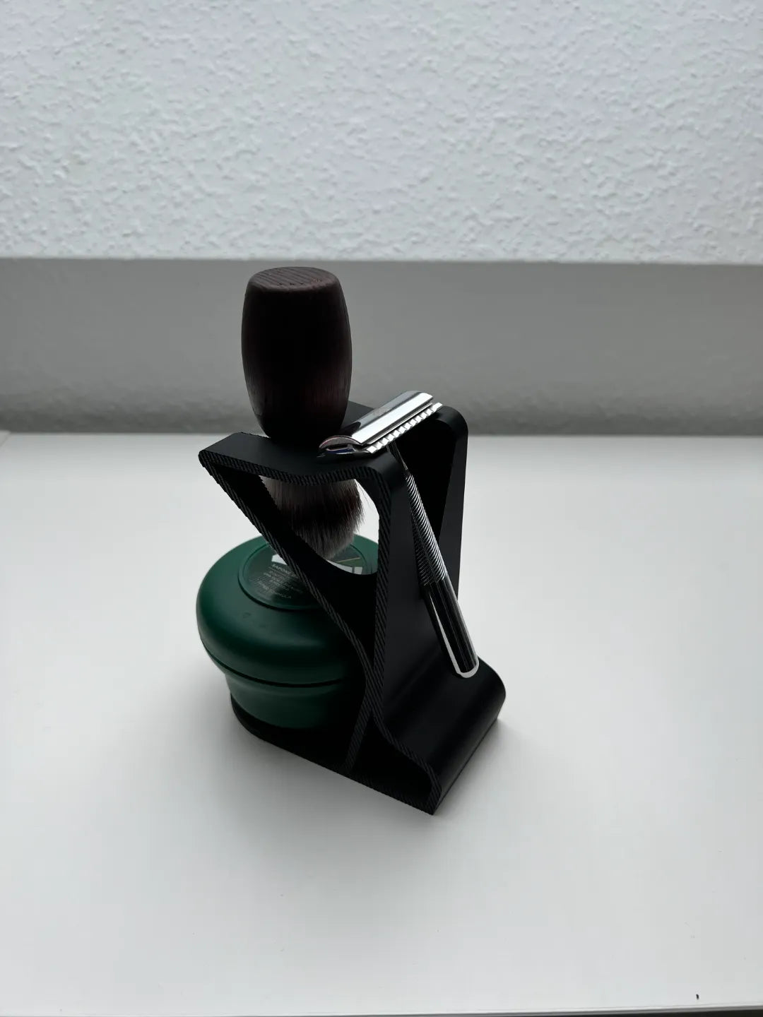 Porte-rasoir de sûreté + Savon, Brosse et Lames - Beauté Print