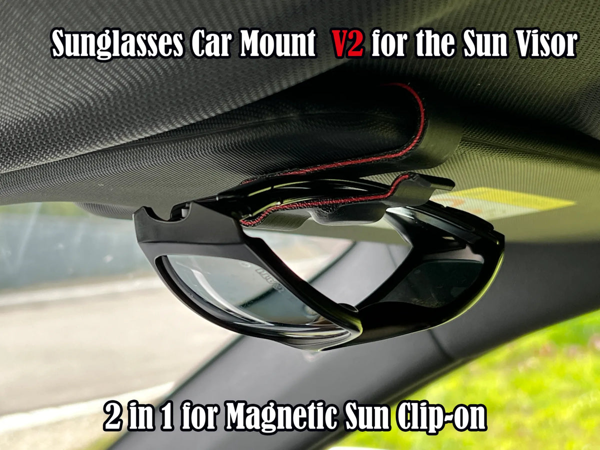 Lunettes de soleil 2 en 1 Clip de voiture pour pare-soleil - Auto Print