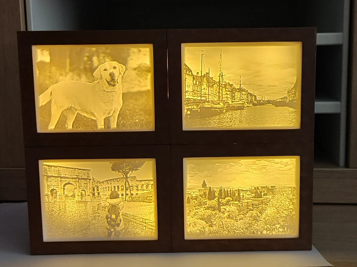 Boîte à lumière lithophane modulaire - Lumière Print