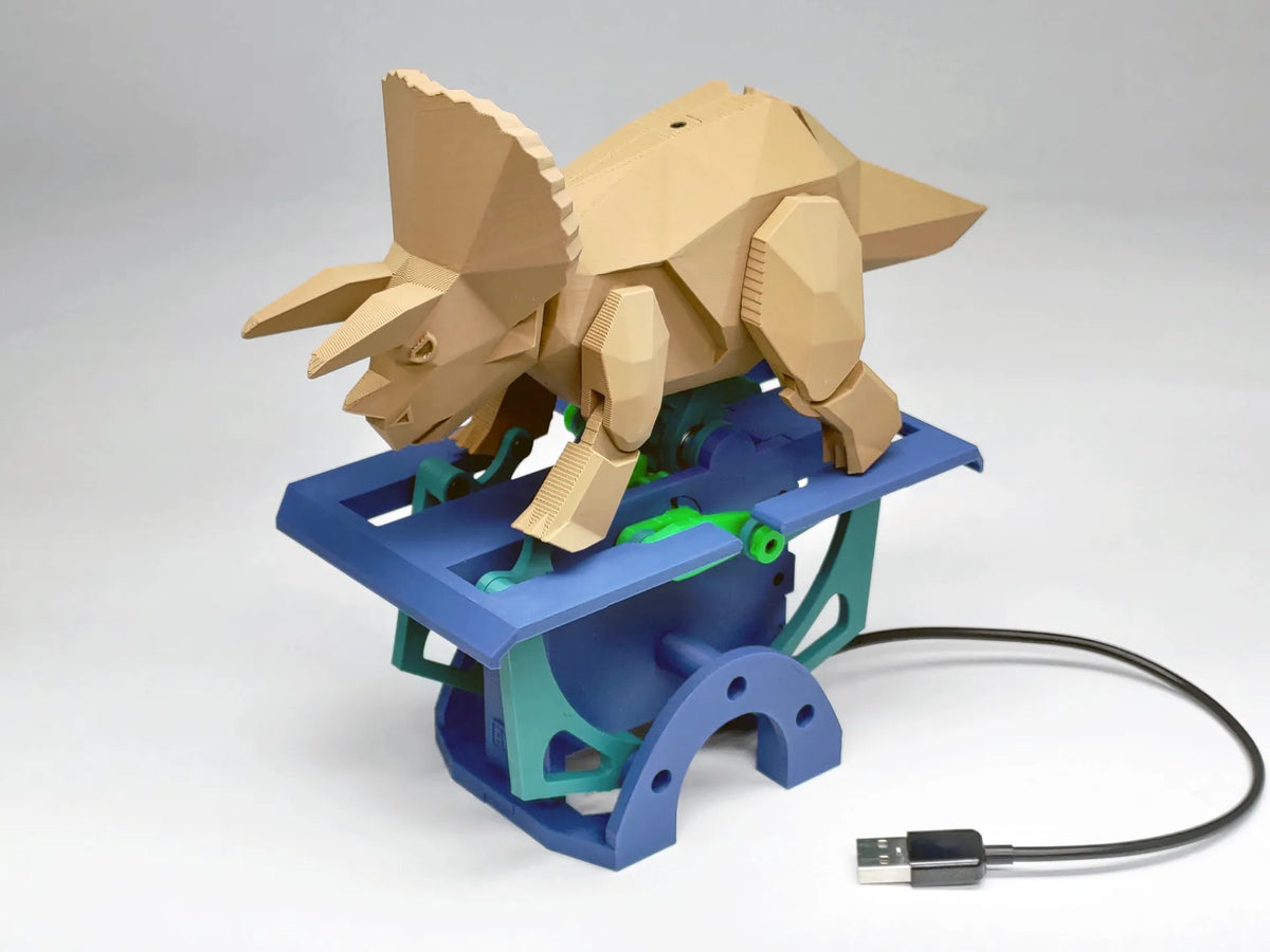 Automaton de dinosaure en mouvement - Maquette Print